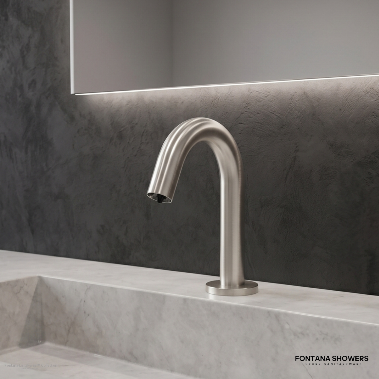 Fontana Lima Brushed Nickel Automatic Touchless Soap Dispenser