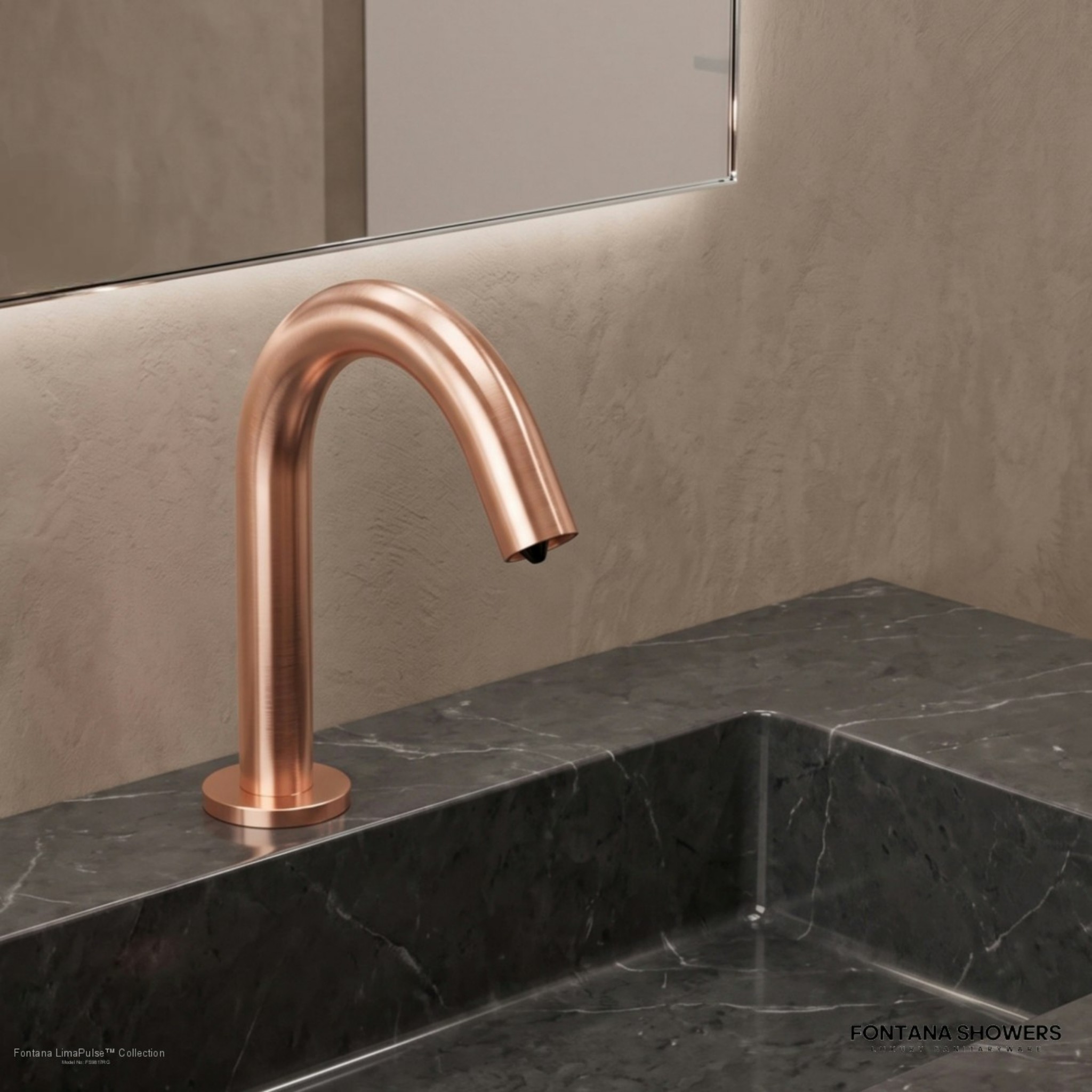 Fontana Lima Rose Gold Automatic Touchless Soap Dispenser
