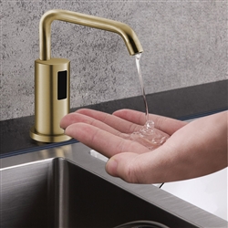 Fontana Brushed Gold Automatic Sensor Deck Mounted Commercial Liquid Foam Soap Dispenser