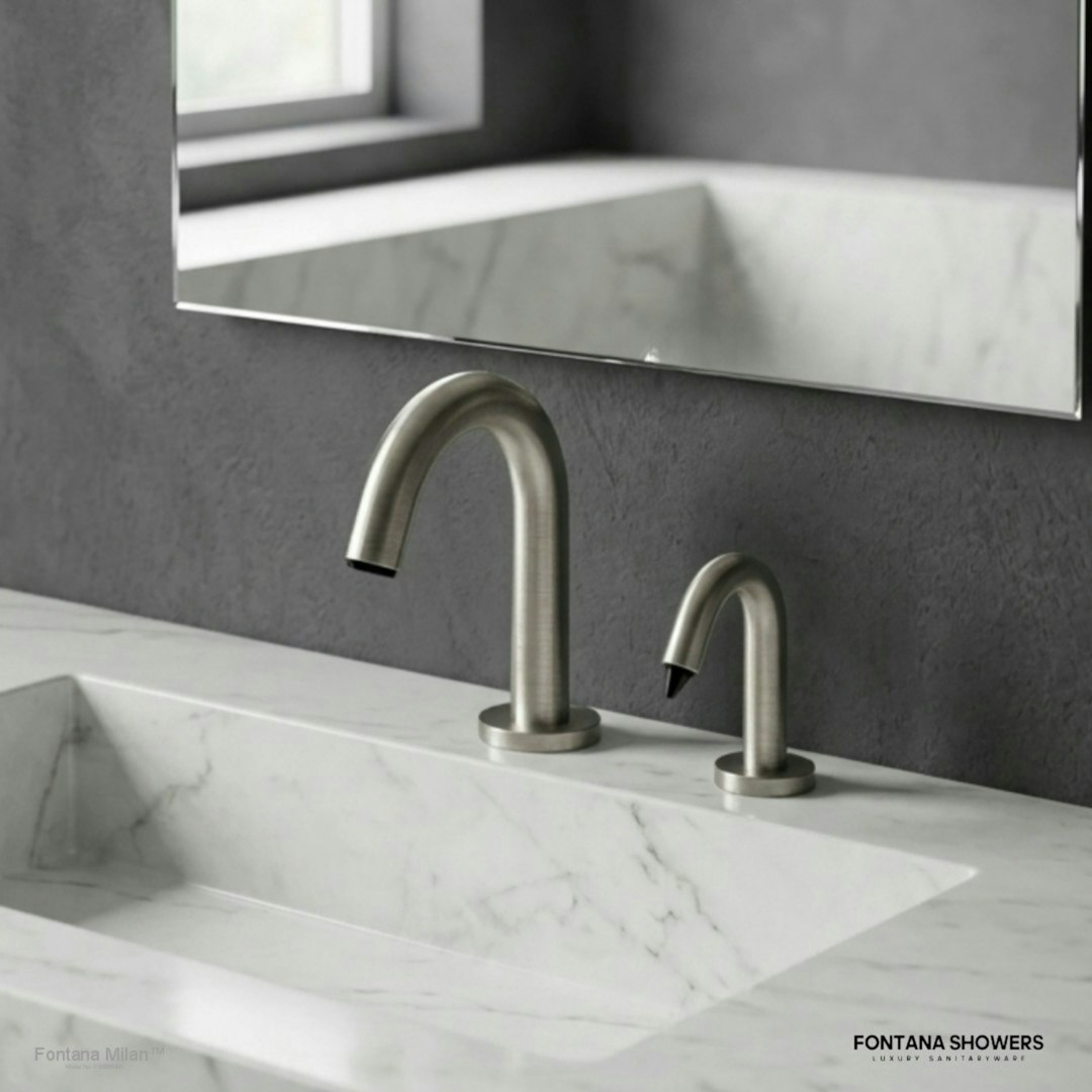 Fontana Milan Brushed Nickel Sensor Faucet Set - FS9889BN