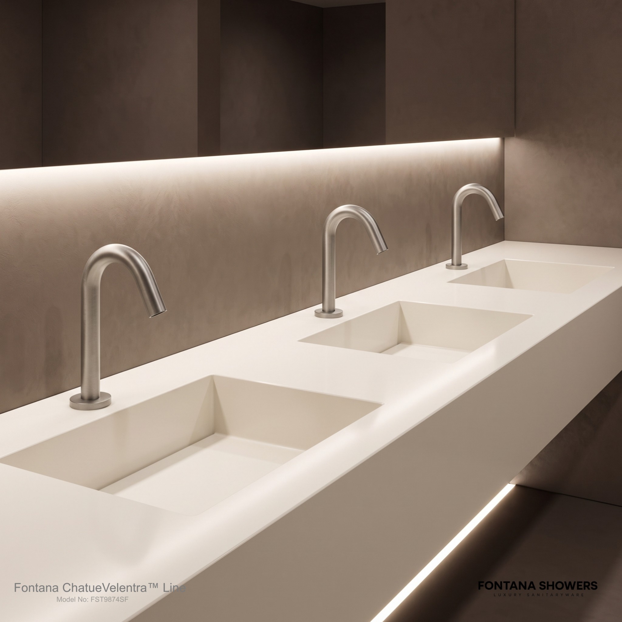 Metal and water environment affecting touchless faucet radar sensing