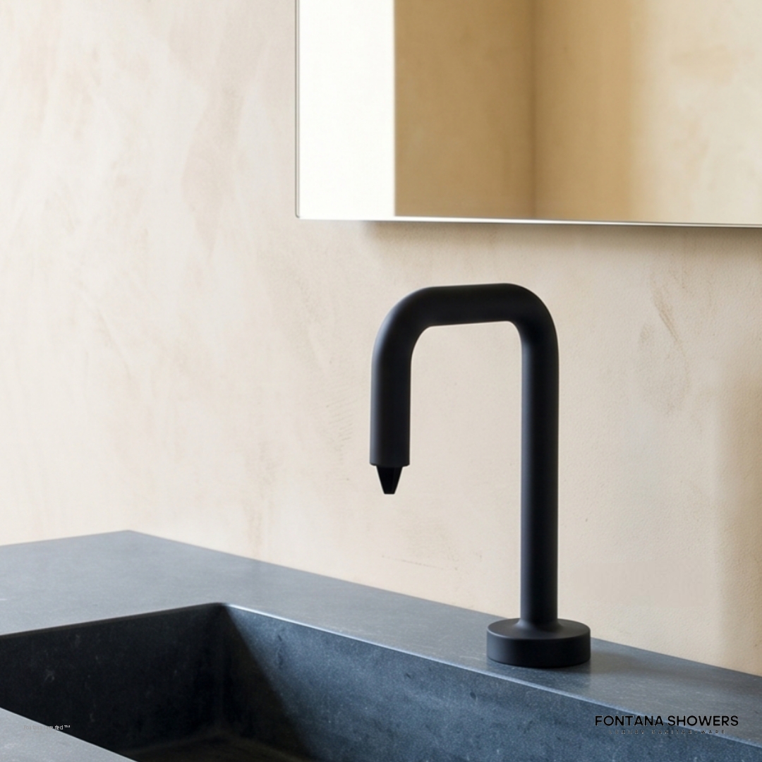 Fontana Inverted Matte Black Touchless Soap Dispenser