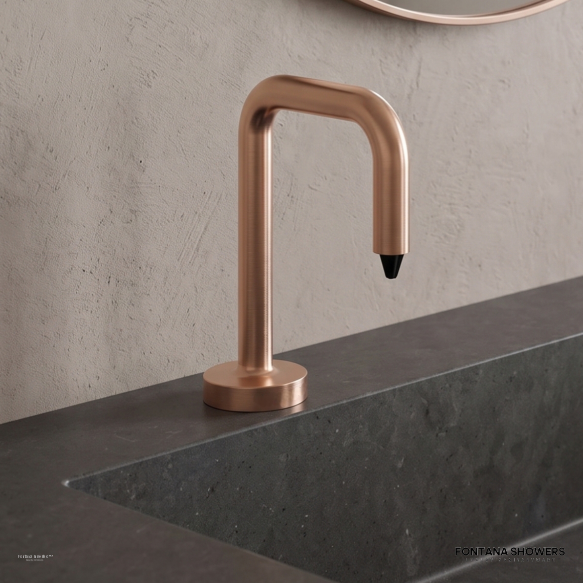 Fontana Inverted Rose Gold Touchless Soap Dispenser