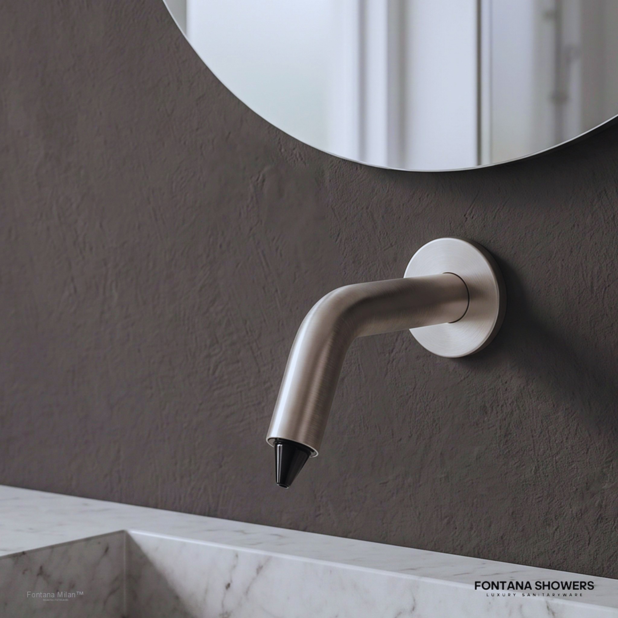 Fontana Wall Mount Brushed Nickel Commercial Automatic Soap Dispenser