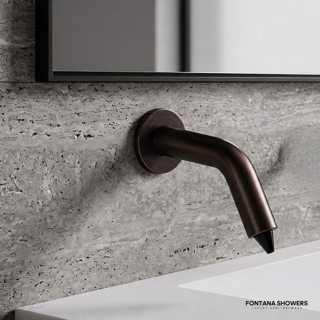 Fontana Milan Wall Mount Light Oil Rubbed Bronze Commercial Touchless Soap Dispenser
