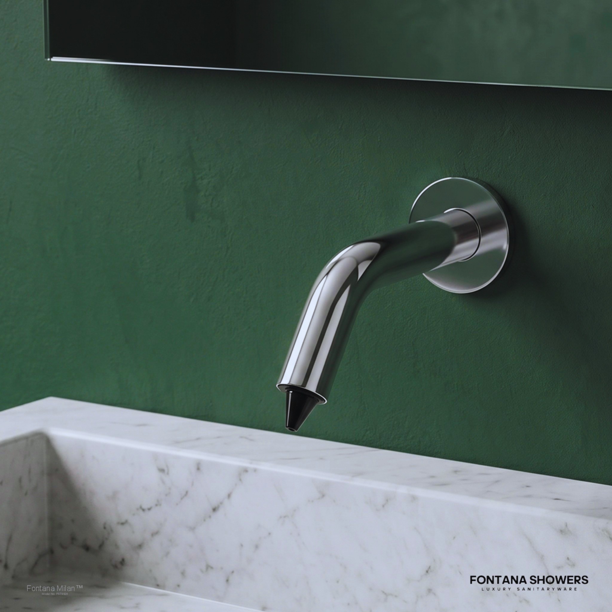 Fontana Milan Wall Mount Chrome Commercial Touchless Soap Dispenser
