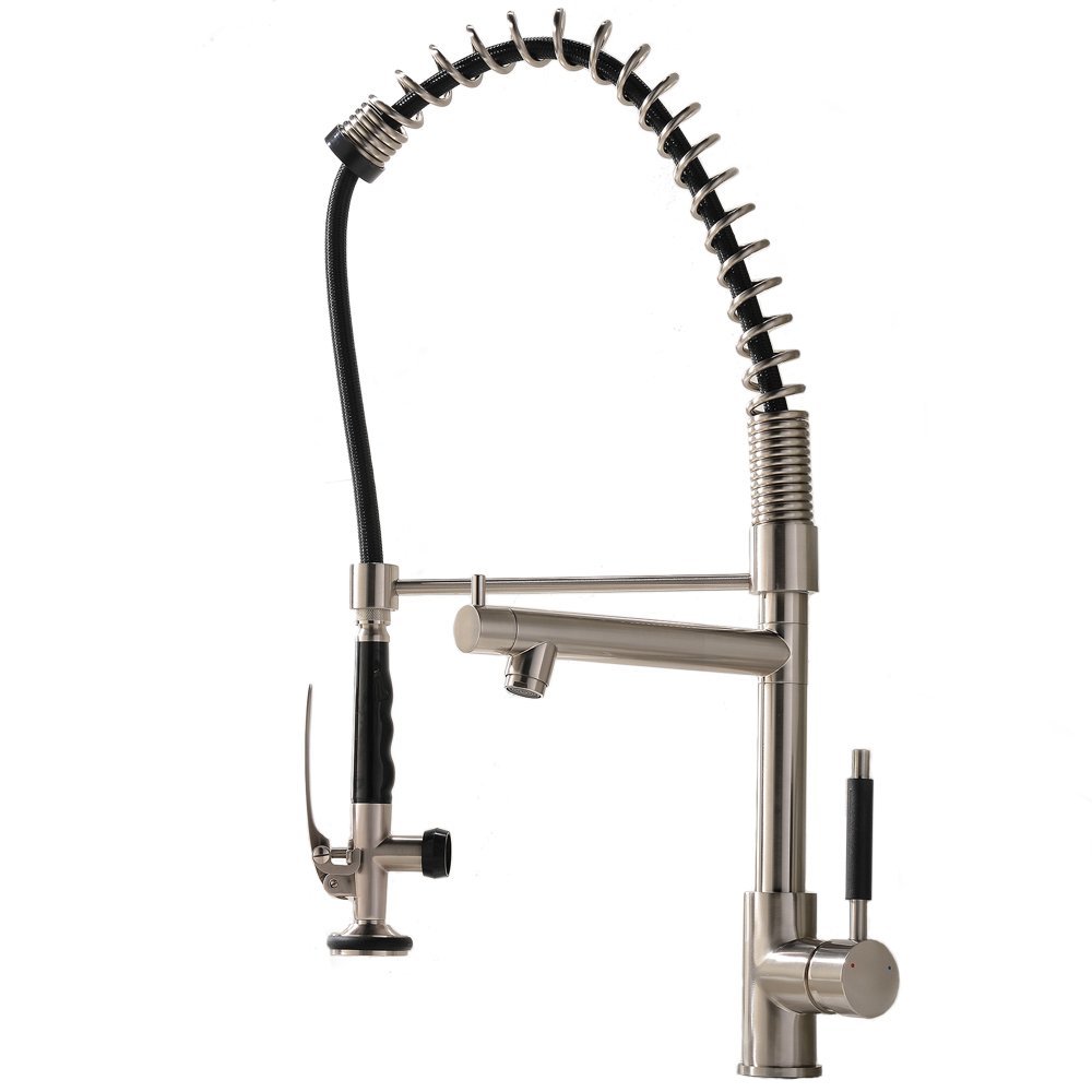 Florence Single Handle Kitchen Sink Faucet With Pull Out Sprayer