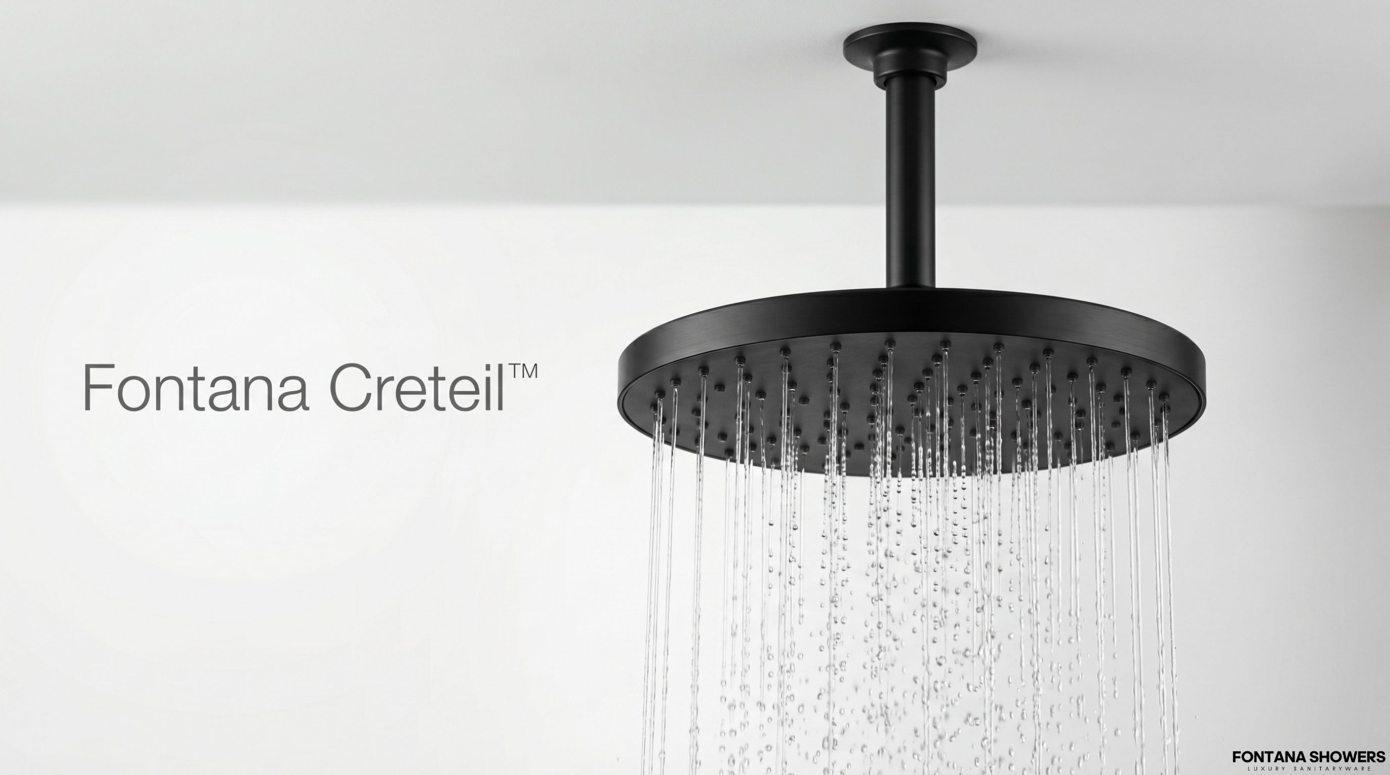 Fontana Creteil-Matte Black- Shower-Set FS-15074SH-MB