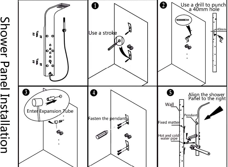 Fontana-Thermostatic-Shower-Massage-Panel-System