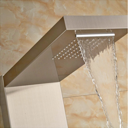 Fontana Perroli Luxury Brushed Nickle Shower Panel Set
