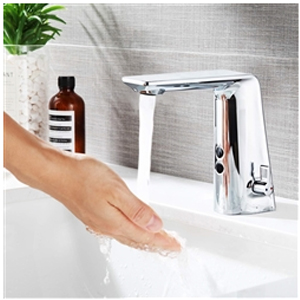 Fontana Rio Chrome Touchless Motion Activated Sensor Hands Free Bathroom Commercial Sink Faucet