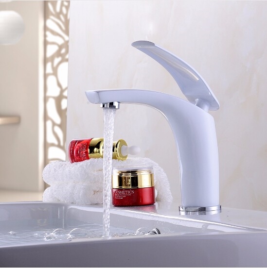 Fontana Saragozza Deck Mount LED Single Handle Bathroom Faucet