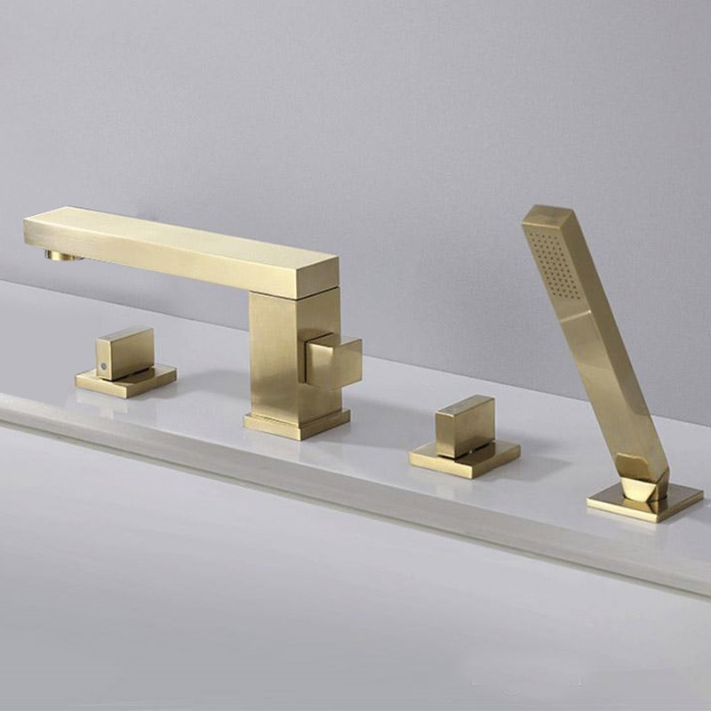 Fontana Sierra Gold Dual Function Hot and Cold Bathtub Faucet