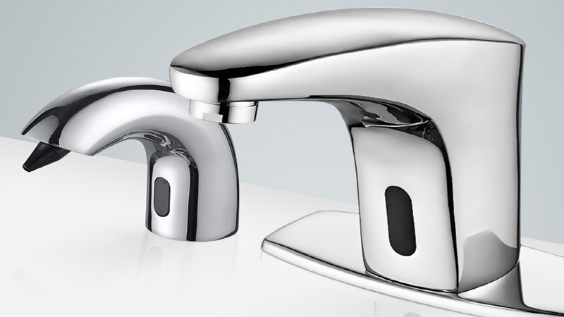 Fontana Carpi Touchless Chrome Commercial Motion Sensor Faucet