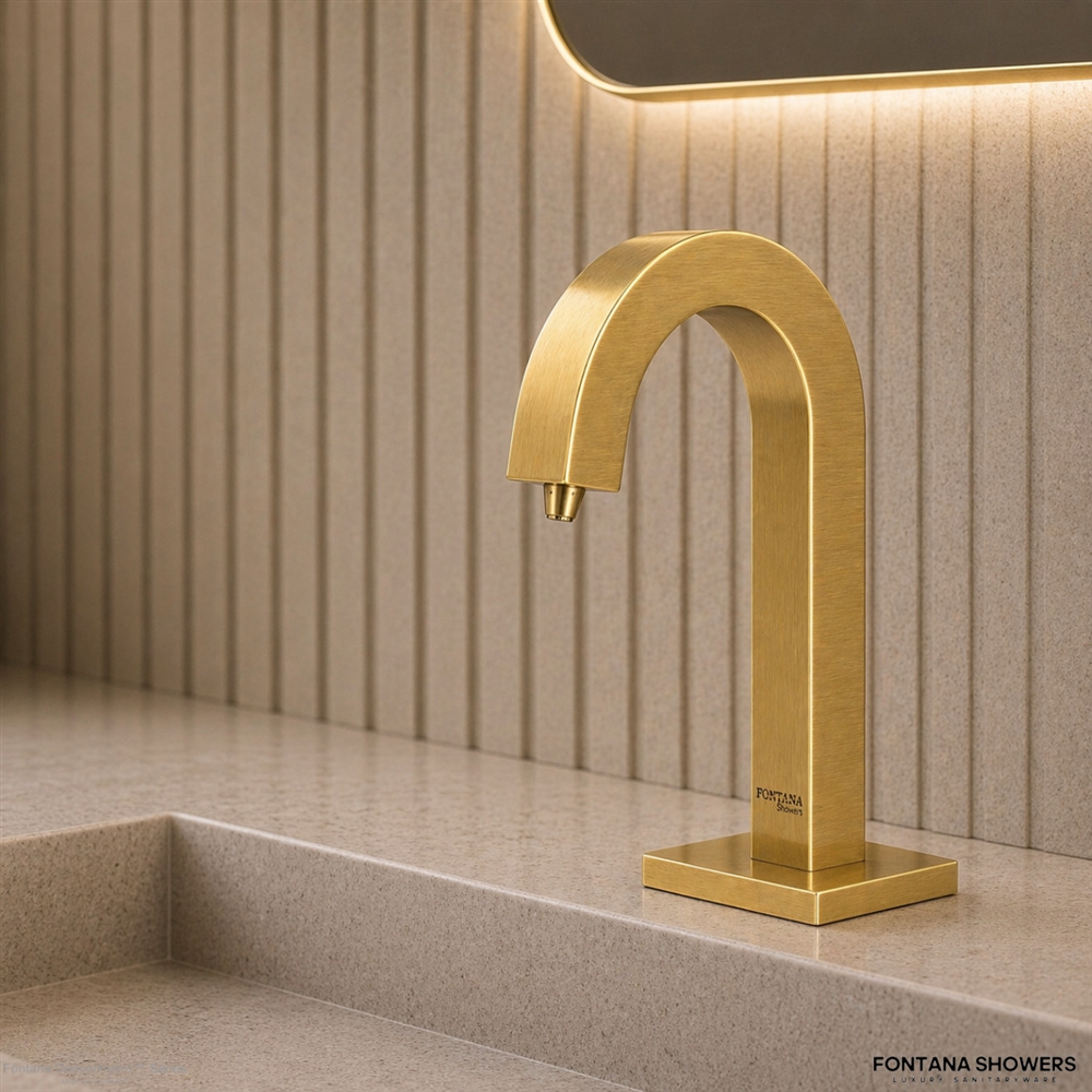 Fontana Denver Brushed Gold Touchless Soap Dispenser