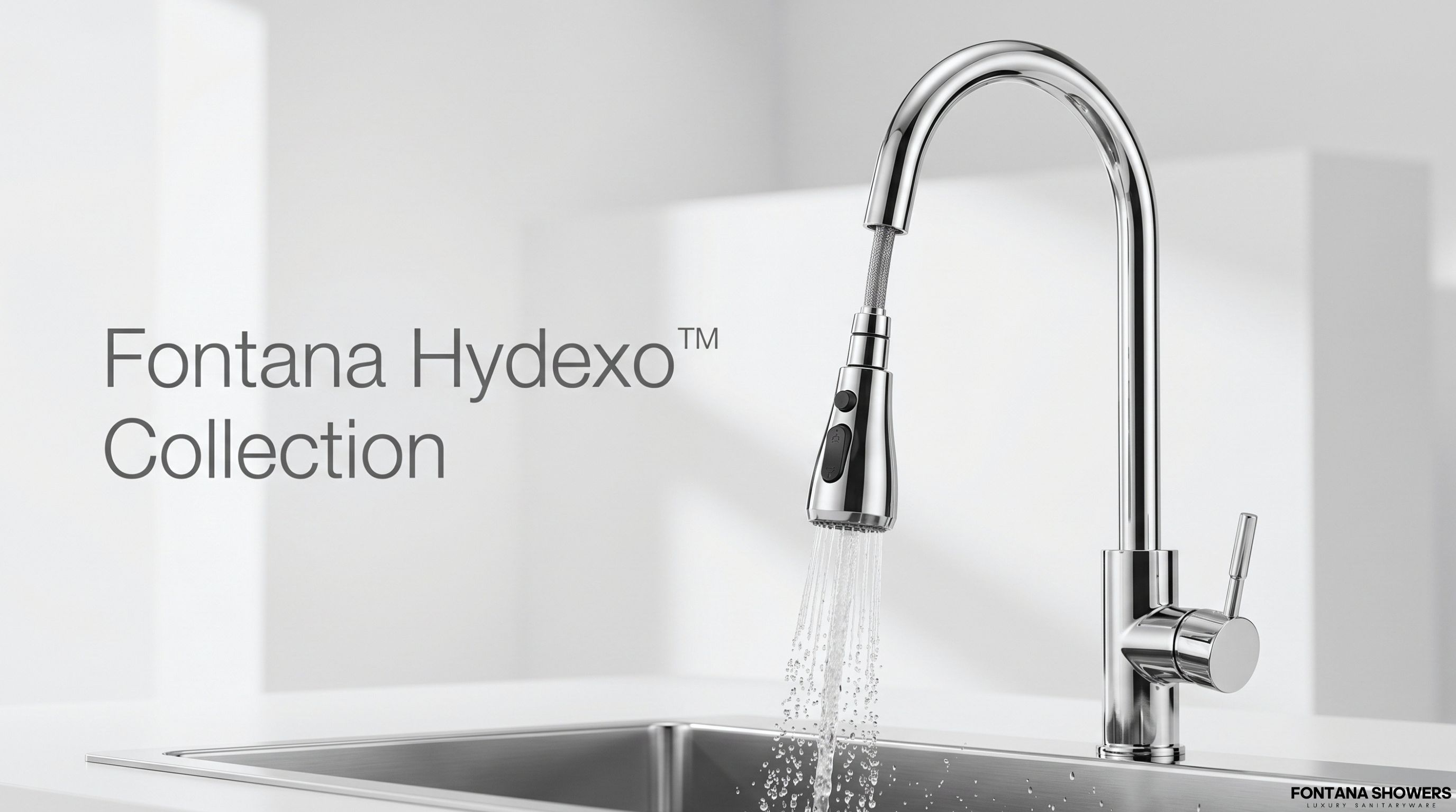 Fontana Hydexo Collection Brushed Chrome Basin Faucet FS1558BRUSHEDCH TOUCH