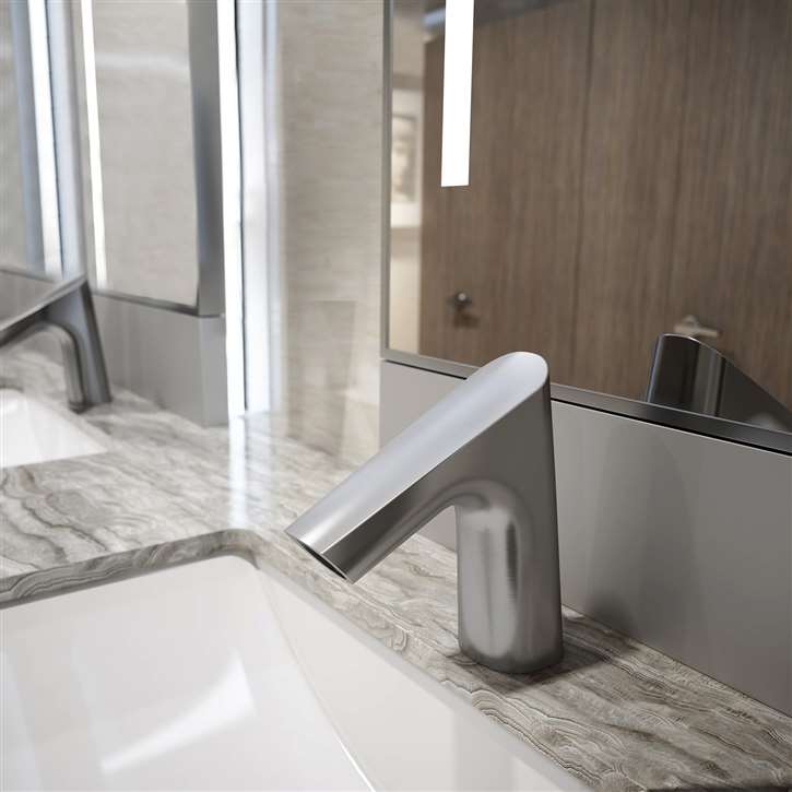 Fontana Loiret Chrome Sensor Faucet Side View