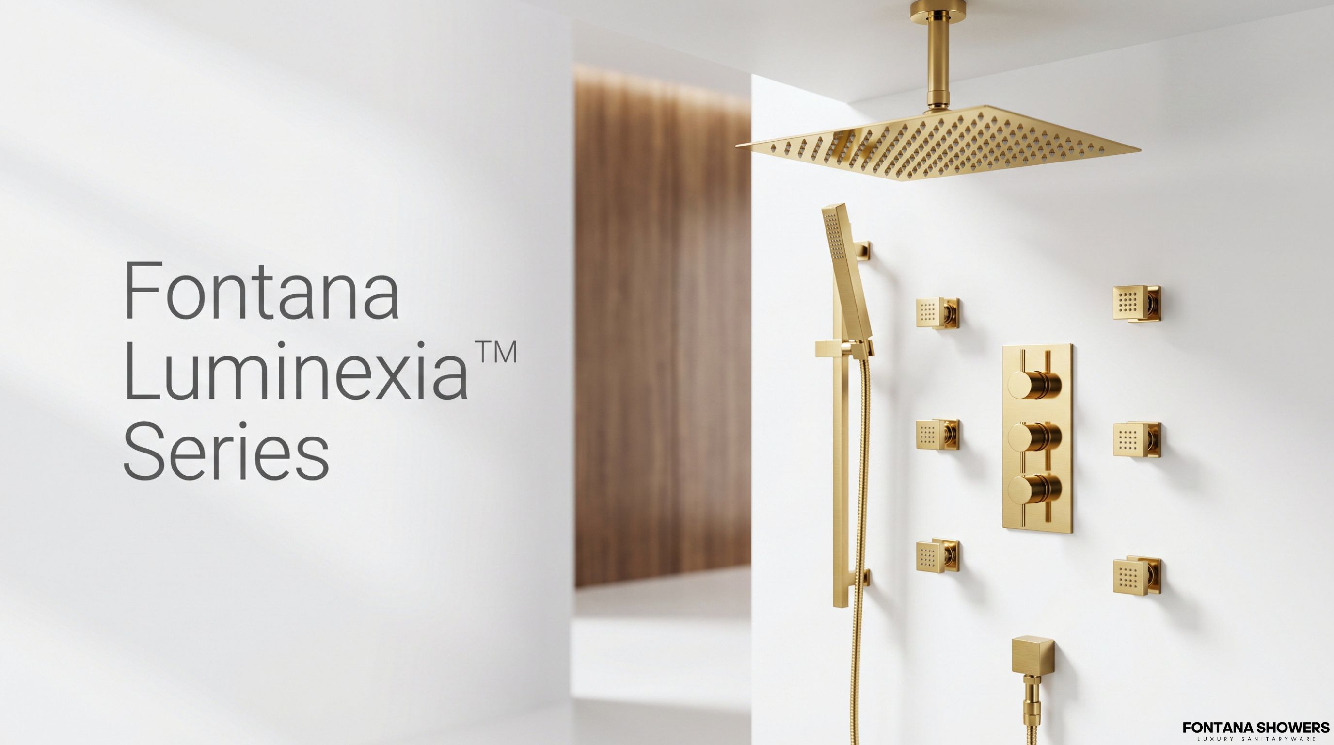 Fontana Luminexia Series Gold Shower Set FS-3879G