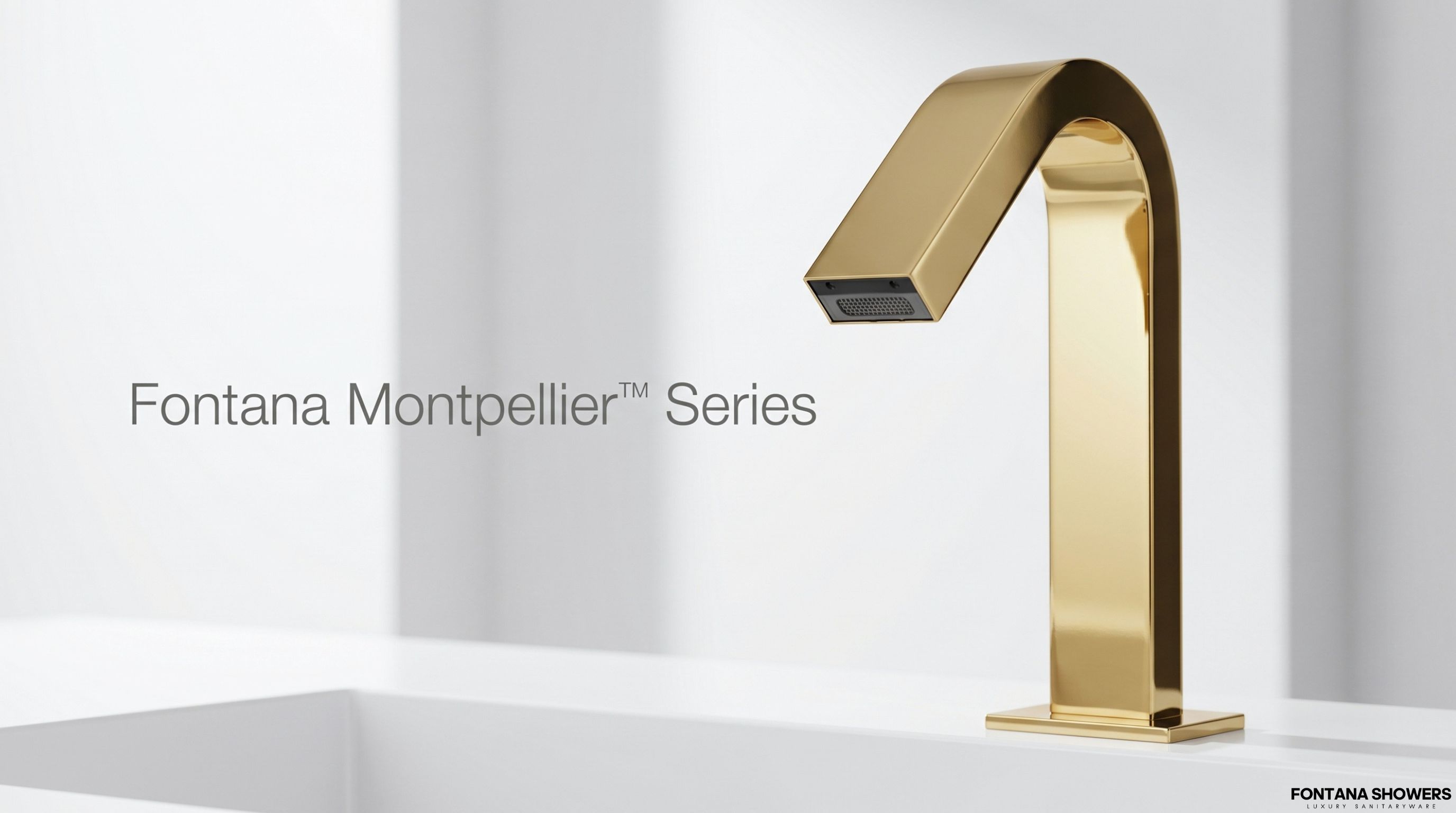 Fontana Montpellier Series Brushed Gold Touchless Faucet FS1094