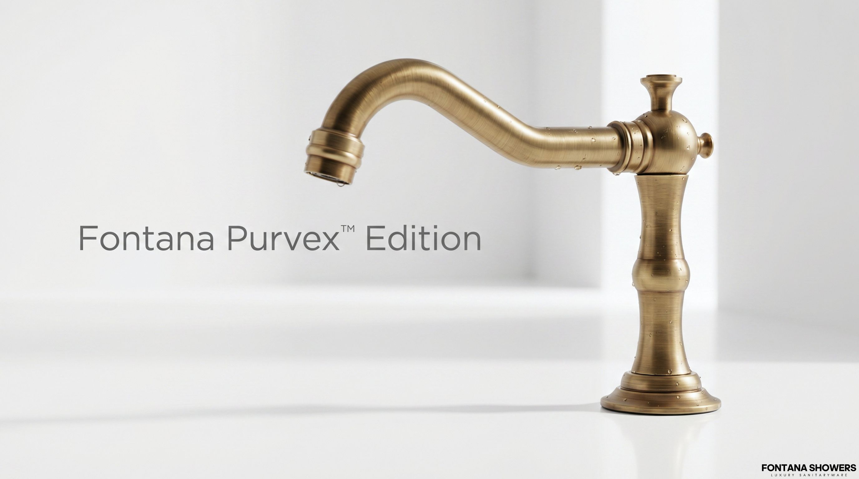 Fontana Purvex Edition Antique Brass Touchless Faucet FS-354A
