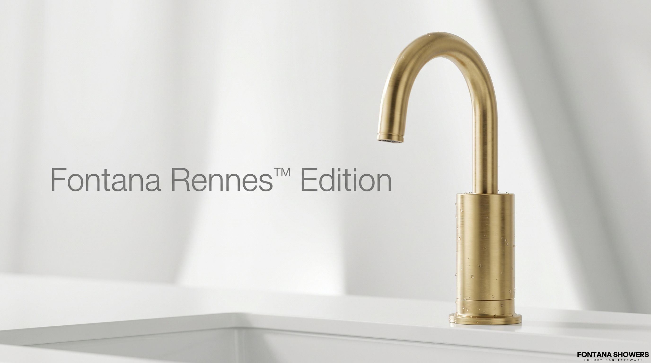 Fontana Rennes Edition Brushed Gold Touchless Faucet FS1023