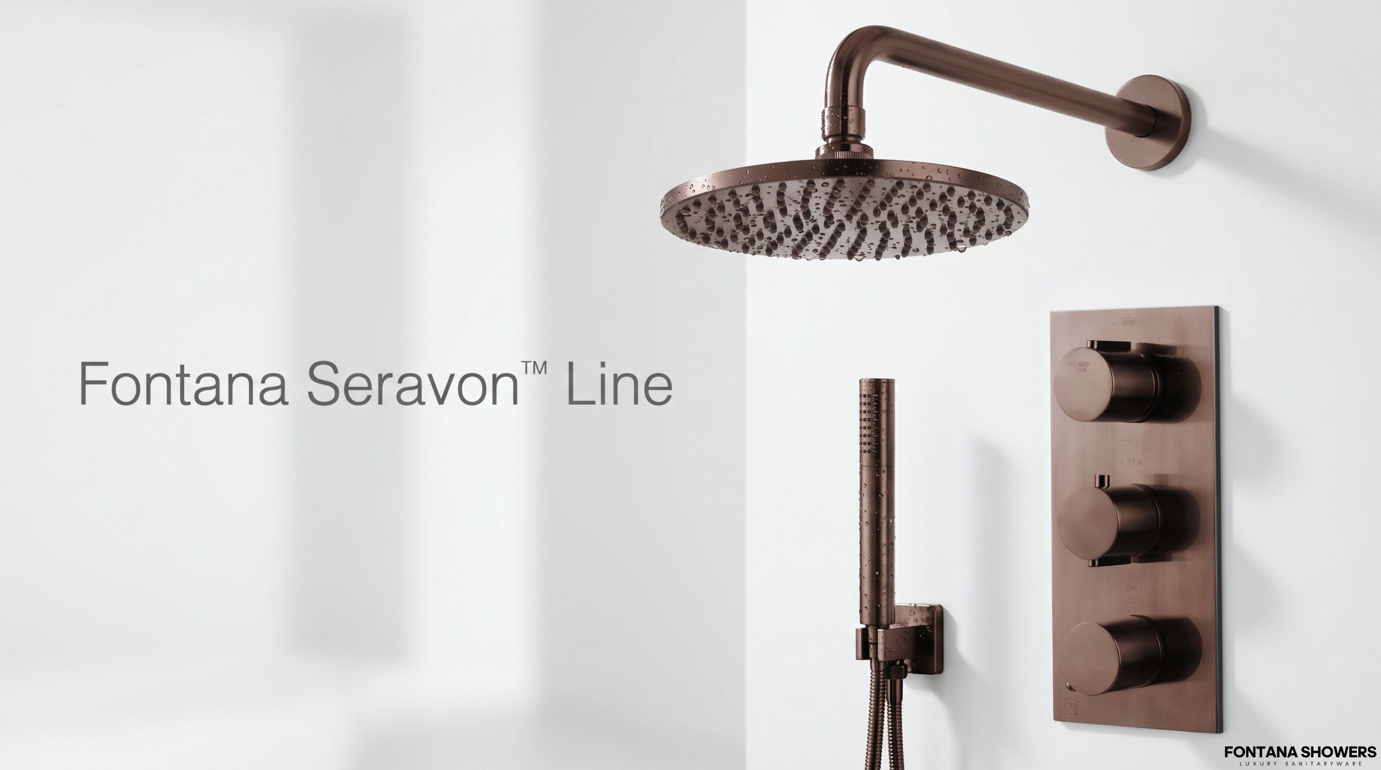 Fontana Seravon Line Light Oil Rubbed Bronze Shower Set FS1016