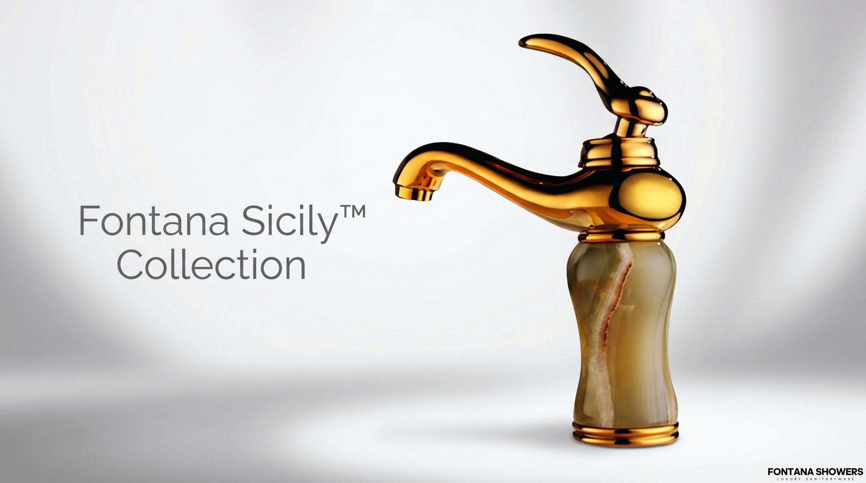 Fontana Sicily Collection Gold Basin Faucet FS-5844