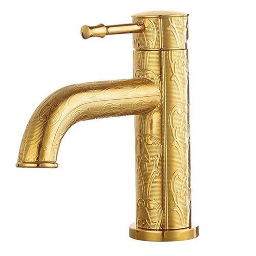 Alberni Gold PVD Solid Brass Mixer Bathroom Sink Faucet