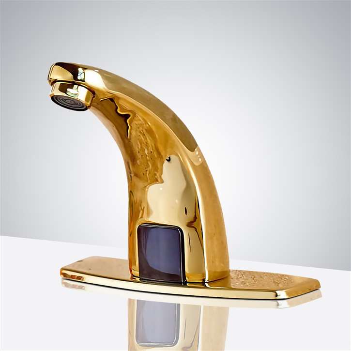 Fontana Melo Automatic Commercial Sensor Gold Commercial Faucet Faucet:
