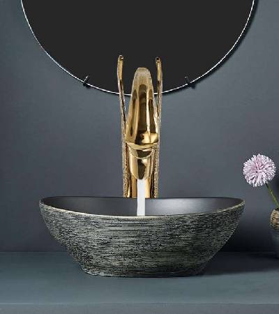 Gold Swan Touchless Motion Sensor Faucet Vessel Sink