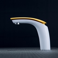Fontana Leonardo Sárga Contemporary Bath Sink Faucet With Yellow Handle