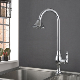 Fontana Milan 100% Solid Brass Chrome Finish Kitchen Sink Faucet