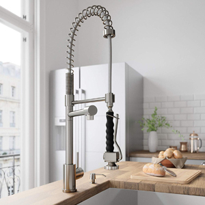 Fontana Verona Single Handle Brushed Nickell Kitchen Sink Faucet