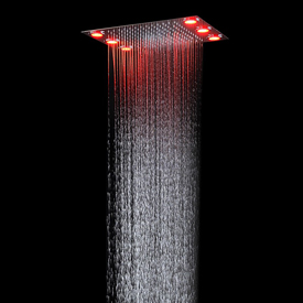 Fontana Atlanta Recessed Ceiling Mount Rainfall Remote Controlled LED Ceiling Showerhead