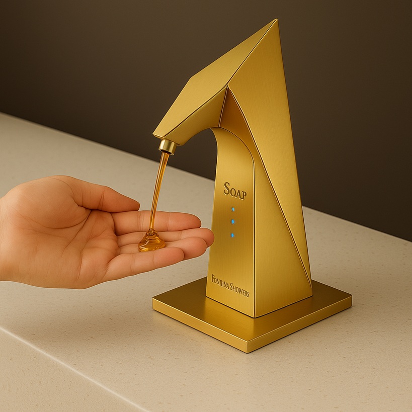Modern bathroom touchless dispensers
