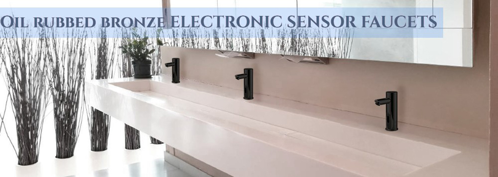 Bronze Sensor faucets public restrooms