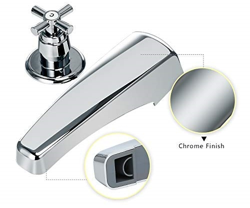 RV Travel Faucet Chrome 2-Handle ABS Material