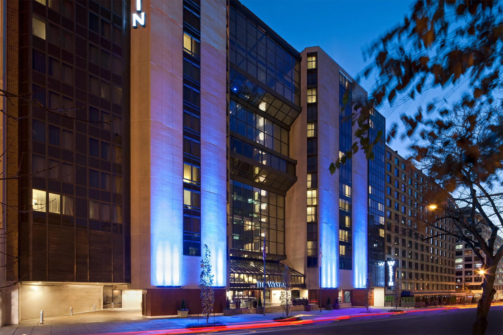 The Westin Washington DC hotel exterior shown on BathSelect's project reference page