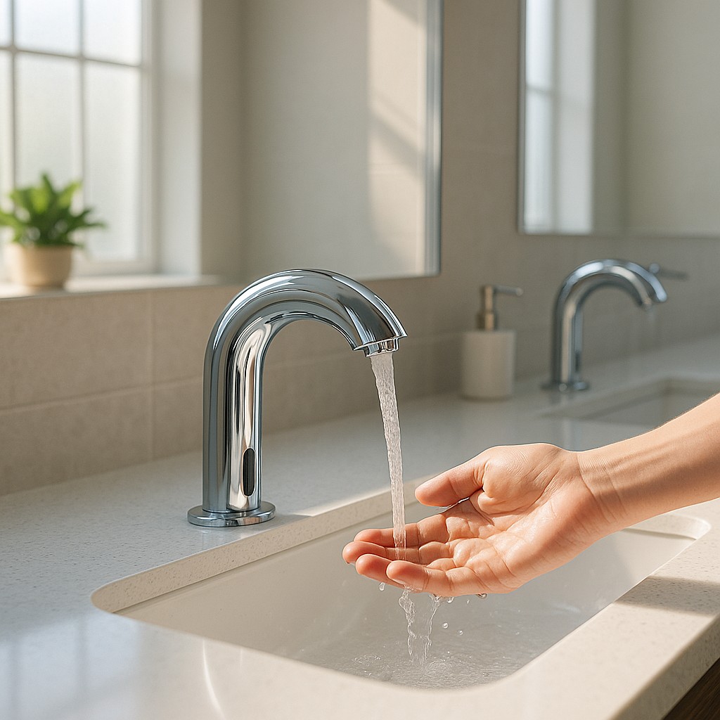 Fontana Bavaria commercial touchless faucet and soap dispenser set