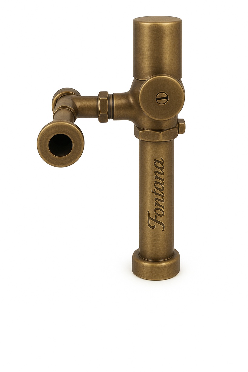 Urinal with Exposed Sensor Piston Flush Valve - Model 2