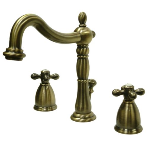 Fontana Veneto Widespread Vintage Brass Lavatory Faucet
