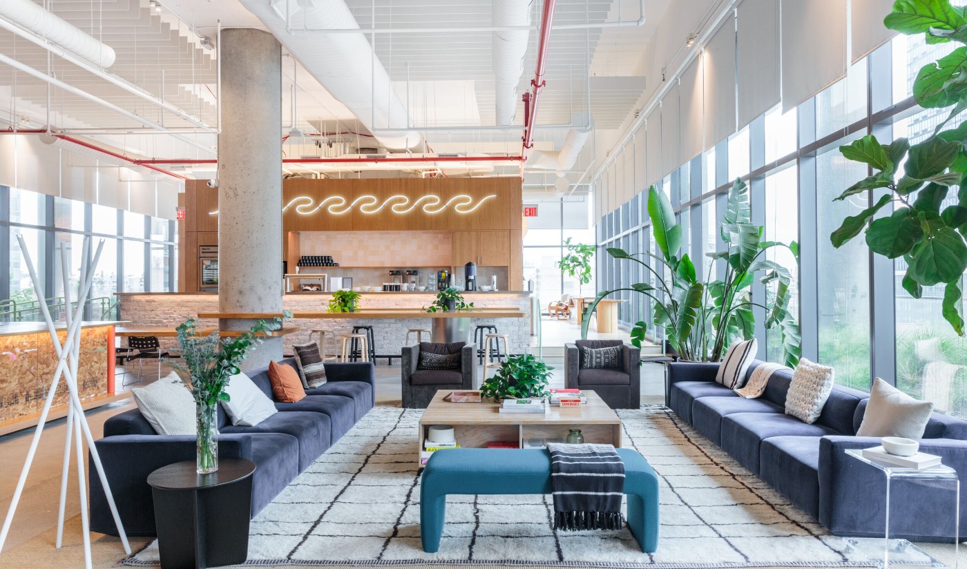 WeWork offices FontanaShowers touchless faucets and automatic soap dispensers project