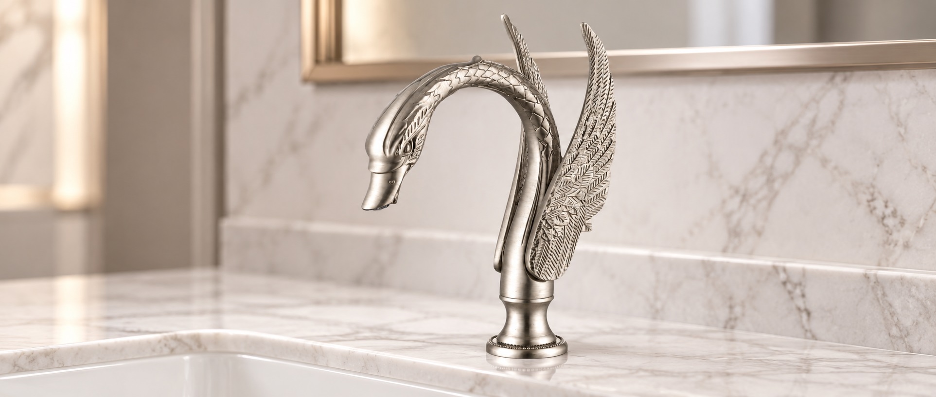 Fontana d'Azur brushed nickel commercial automatic sensor faucet model FS1089BN