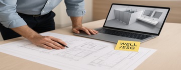 Technical diagrams for touchless faucet installation