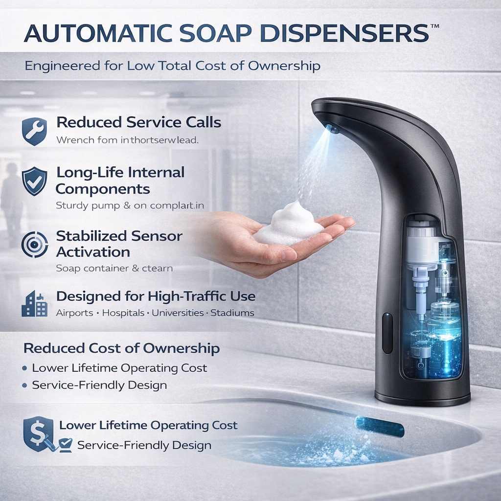 Fontana automatic soap dispenser for coordinated touchless systems