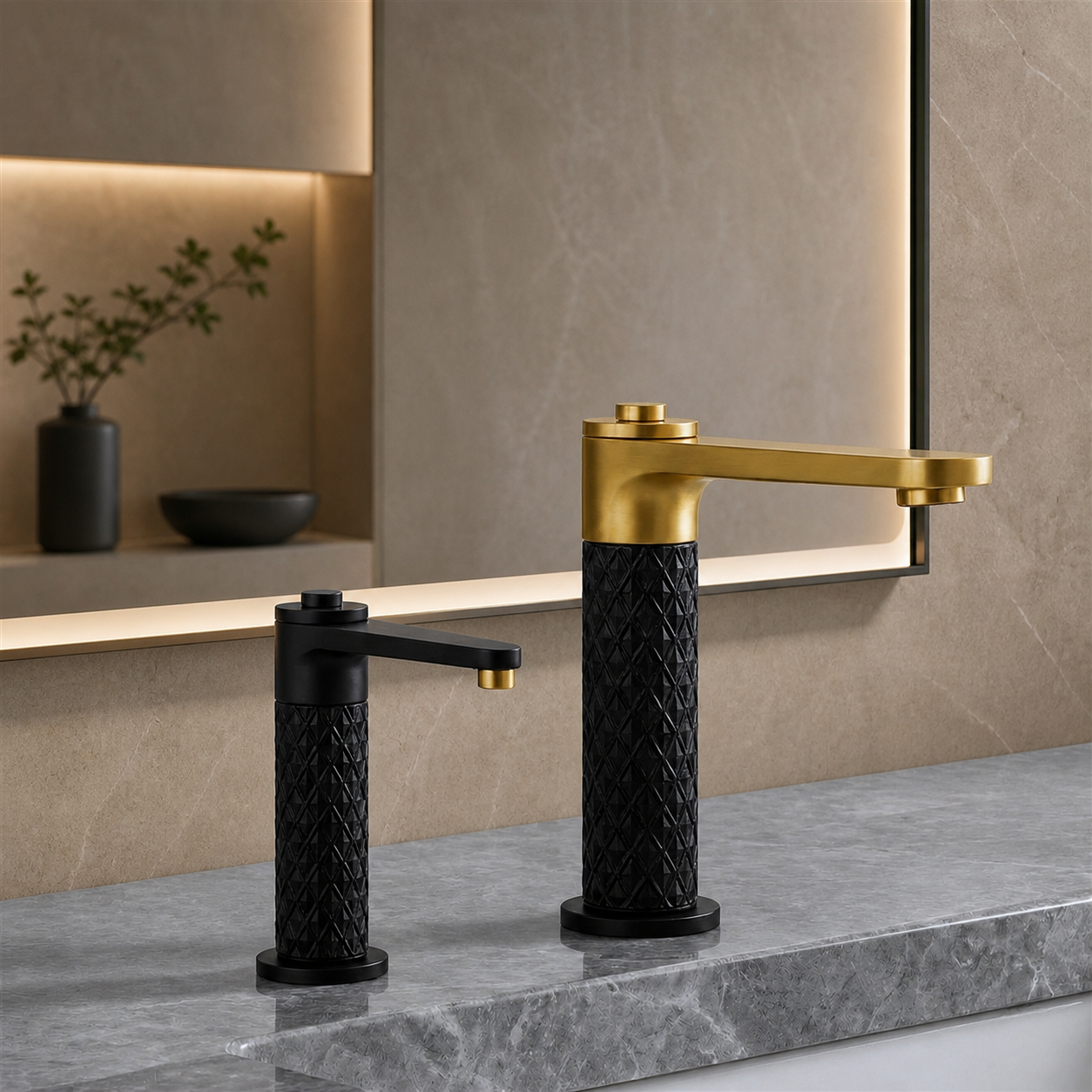 Porcelain toilet in matte black architectural finish