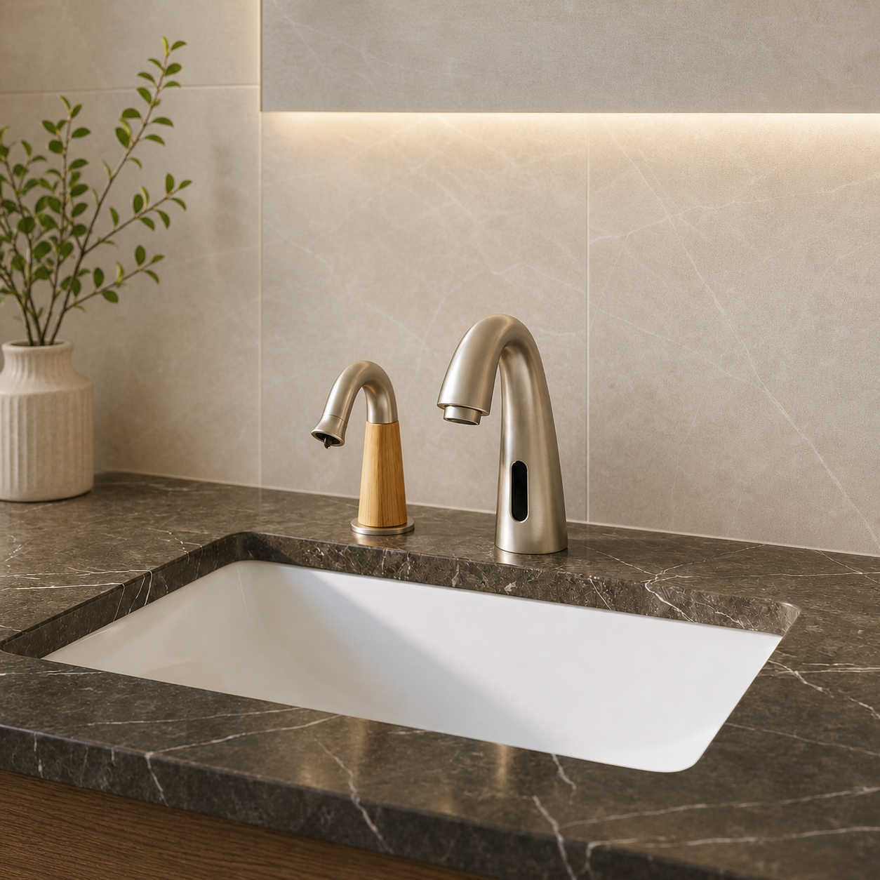Fontana porcelain toilet gold finish perspective