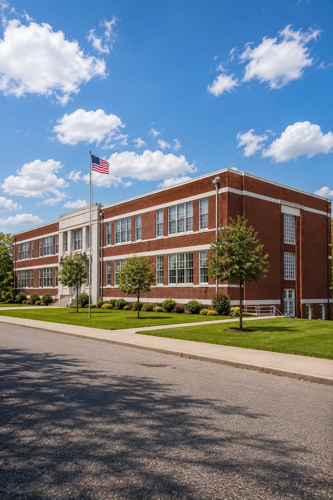 Douglass School Renewal Leesburg Virginia FontanaShowers commercial bathroom fixtures