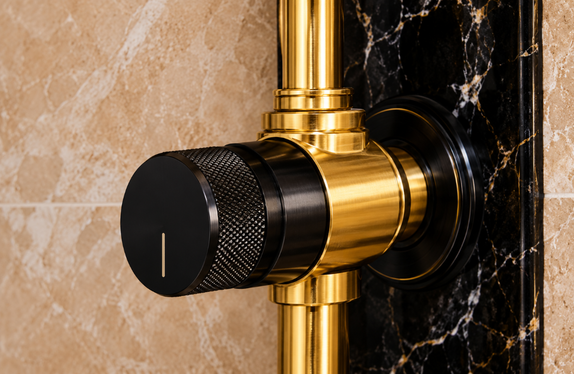 Concealed shower valve controls installation