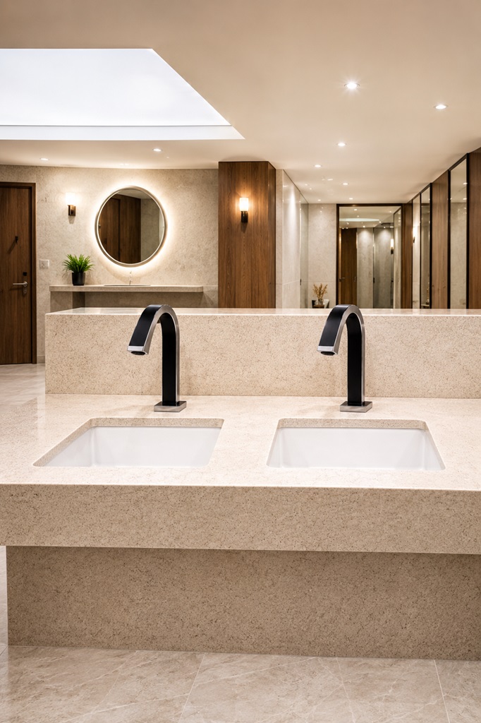 FontanaEdge Chrome & Black Luxury Touchless Faucet